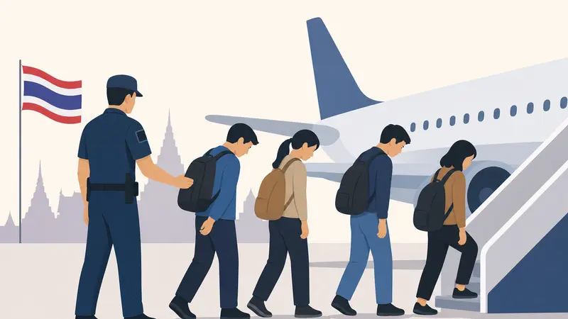 Laos Kirim Pulang 41 Pekerja Thailand Usai Razia Perjudian Ilegal